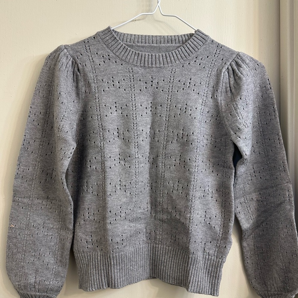 Amazon Kids Gray Crew Neck Sweater